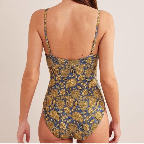 Boden capri cup-size swimsuit harvest gold bathing suit Sz 36B‎ NWT - Picture 5 of 15